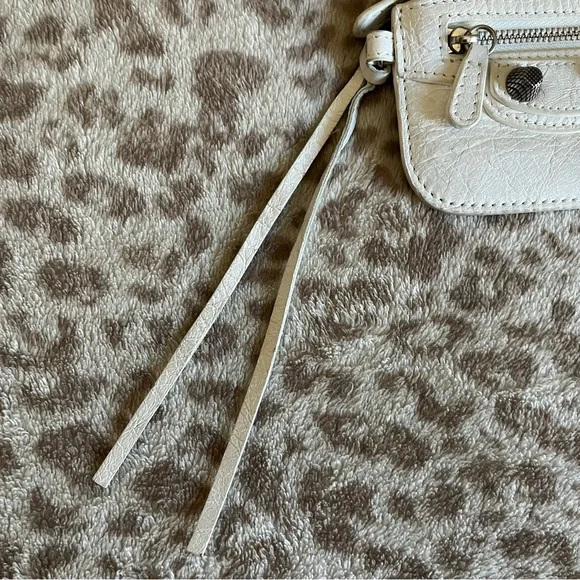 Balenciaga White Neo Cagole Leather Card Holder/Wallet - Picture 3 of 6